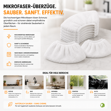 5x Mikrofaser Überzüge